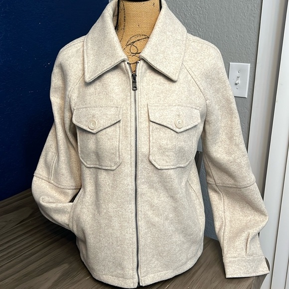 AVEC LES FILLES  ZIP FRONT SHACKET SMALL - Picture 2 of 16